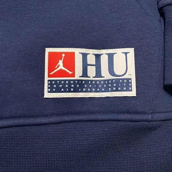 Nike Jordan x Howard University Bisons Pullover Hoodie FJ9323-419 Navy size L - Picture 3 of 10